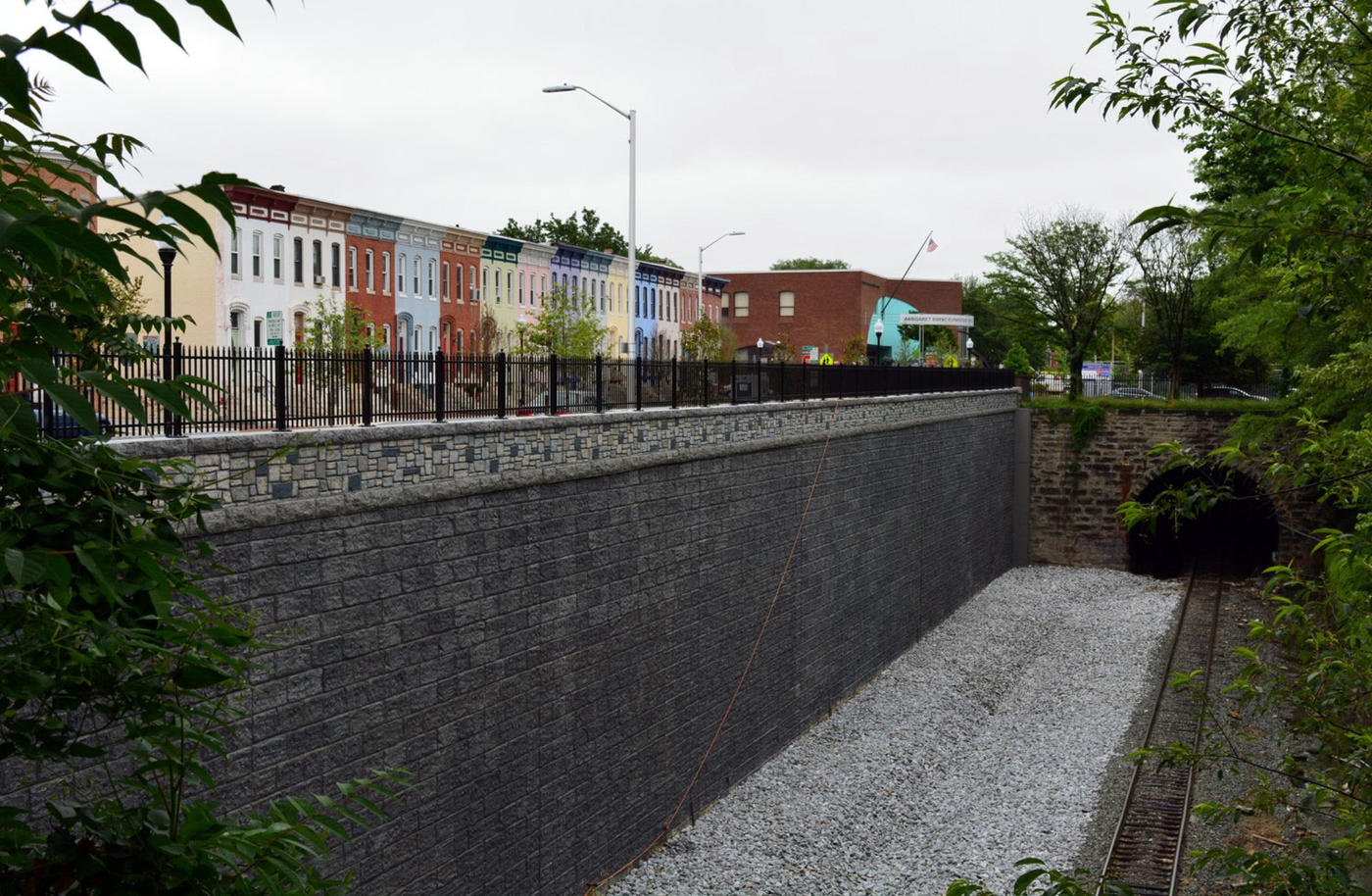 26th Street Emergency Repairs completed retaining wall